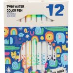 Фломастери Eсколорио тенки двострани 12=24